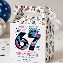 可愛い宇宙7歳の誕生日 | 六歳と七歳 フェイバーボックス