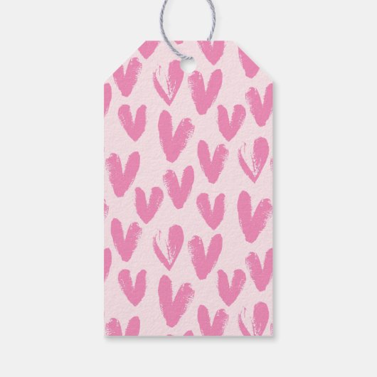 可愛い実在エステートプロモーションのバレンタインデー ギフトタグ (裏面)