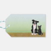 可愛い家畜の贈り物ラベル ギフトタグ (裏面横)