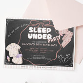 可愛い寝付き誕生日パーティーをコケット 招待状