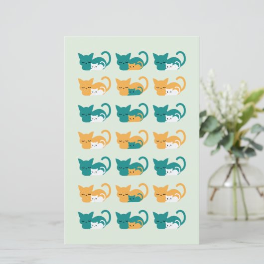 可愛い寝猫パターンIII (スタンド正面)