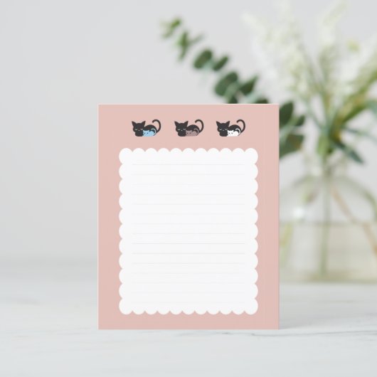 可愛い寝猫柄IIノート (スタンド正面)