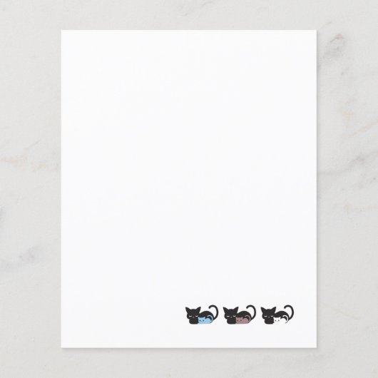 可愛い寝猫柄IIノート (裏面)