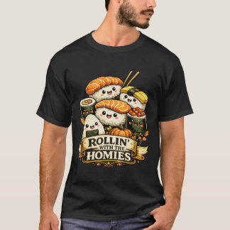 可愛い寿司と仲間たち Tシャツ