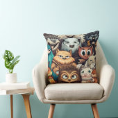 可愛い小さなおもしろいモダン怪物 クッション (椅子)