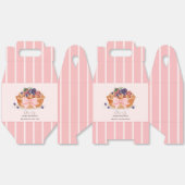 可愛い小さなかわいこちゃんパイベリーバウ赤ちゃんシャワー フェイバーボックス (見開き)