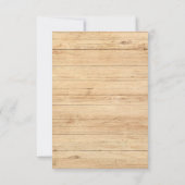 可愛い小さなごぶ七面鳥の赤ちゃんシャワー サンキューカード (裏面)