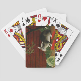 可愛い小さなウサギ（ペット動物） （アンリ・ルソー） トランプ