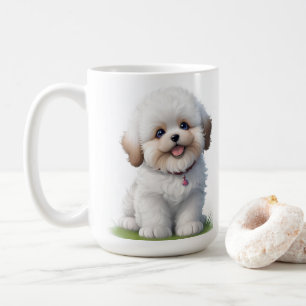可愛い小さなシーズー(犬)子犬の恋人 コーヒーマグカップ
