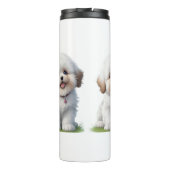 可愛い小さなシーズー（犬）子犬の恋人 タンブラー (裏面)