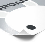 可愛い小さなバニーパーソナライズされたウサギPh フォトプリント (角)