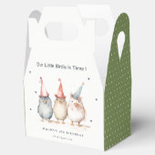 可愛い小さなパーティー鳥任意の年齢子供の誕生日 フェイバーボックス (オープン)