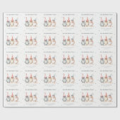 可愛い小さなパーティー鳥任意の年齢子供の誕生日 ラッピングペーパー (フラット)