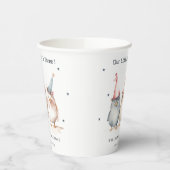 可愛い小さなパーティー鳥任意の年齢子供の誕生日 紙コップ (左)