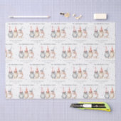 可愛い小さなパーティー鳥任意の年齢子供の誕生日 薄葉紙 (クラフト)