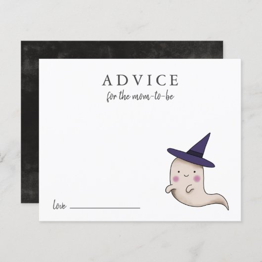 可愛い小さなブー女の子のアドバイスモーミカード (正面/裏面)