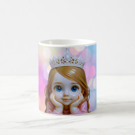 可愛い小さなプリンセス コーヒーマグカップ