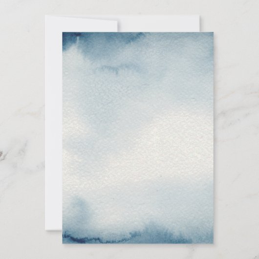 可愛い小さなマウスが彼の道の男の子の赤ちゃんシャワー サンキューカード (裏面)