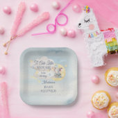 可愛い小さなマウスが彼の道の男の子の赤ちゃんシャワー ペーパープレート (パーティー)