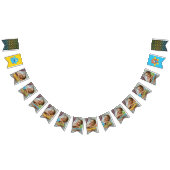 可愛い小さなモンスター月例写真誕生日 バンティングフラッグ (全)