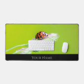 可愛い小さなラッキーなマインドセット用の前向きラディバグ デスクマット (キーボード&マウス)