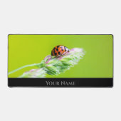 可愛い小さなラッキーなマインドセット用の前向きラディバグ デスクマット (正面)