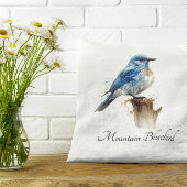 可愛い小さな山のブルーバードカスタマイズ クッション