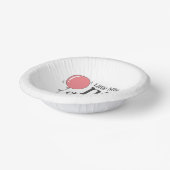 可愛い小さな恋しく思オネダーフルなピンク色のバルーン ペーパーボウル (傾斜あり)