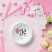 可愛い小さな恋しく思オネダーフルなピンク色のバルーン ペーパーボウル (パーティー)