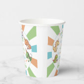 可愛い小さな恐竜の誕生日の男の子紙カップ 紙コップ (右)