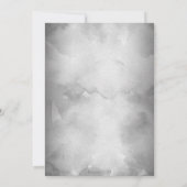 可愛い小さな星は雲生まれの誕生発表 招待状 (裏面)