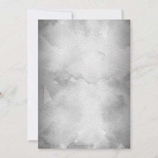 可愛い小さな星は雲生まれの誕生発表 招待状 (裏面)