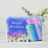 可愛い小さな格言がギフト素晴らしを持って来る – 誕生日 (スタンド正面)