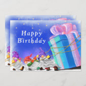 可愛い小さな格言がギフト素晴らしを持って来る – 誕生日 (正面/裏面)