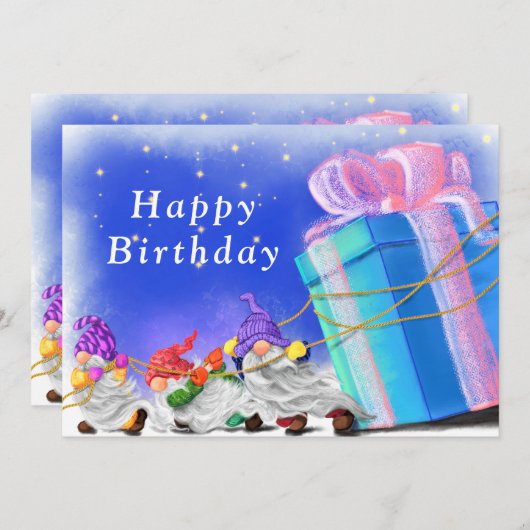 可愛い小さな格言がギフト素晴らしを持って来る – 誕生日 (正面/裏面)