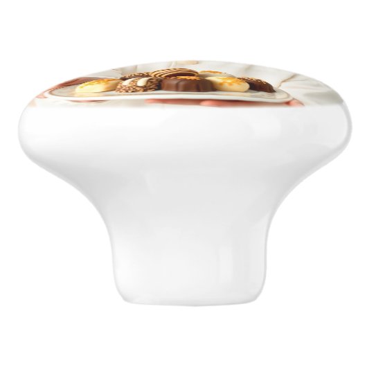 可愛い小さな男の子の招待状あなたがデラックスチョックスのために セラミックノブ (側面)