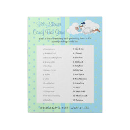 可愛い小さな男の赤ちゃんでコウノトリ – キャンディバー ノートパッド