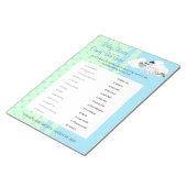 可愛い小さな男の赤ちゃんでコウノトリ – キャンディバー ノートパッド (アングル)