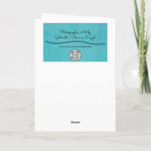 可愛い小さな黄色のウグイス鳥アートノートカード カード (裏面)