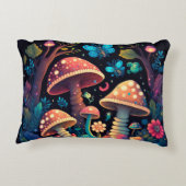 可愛い小人遊がキノコ アクセントクッション (裏面)