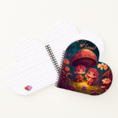 可愛い小人遊がキノコ ノートブック (内部)