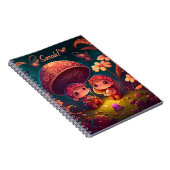 可愛い小人遊がキノコ ノートブック (右側)