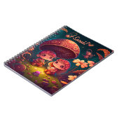 可愛い小人遊がキノコ ノートブック (左側)