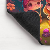 可愛い小人遊がキノコ マウスパッド (コーナー)