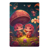 可愛い小人遊がキノコ ミニクリップボード (裏面)