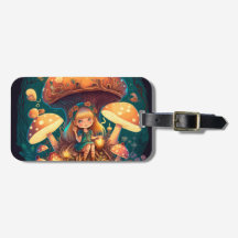 可愛い小人遊がキノコ