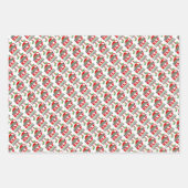 可愛い小妖精や小人がクリスマスをコーディネート ラッピングペーパーシート (正面)