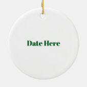 可愛い小妖精や小人のパーソナル化オーナメント セラミックオーナメント (裏面)