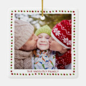 可愛い小妖精や小人メリーリトルクリスマス2写真 セラミックオーナメント (裏面)