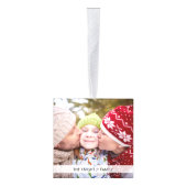 可愛い小妖精や小人メリーリトルクリスマス4写真 キューブオーナメント (右)